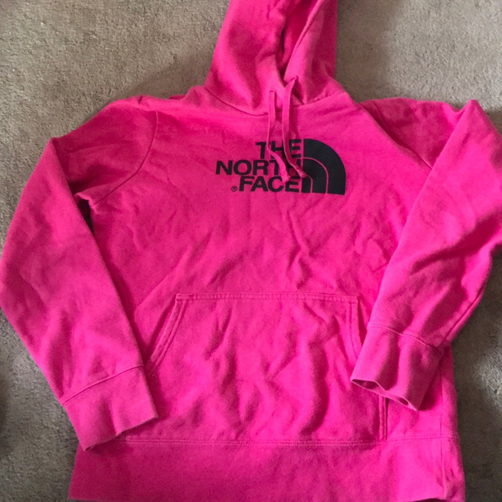 Pink hoodie north face